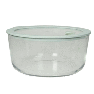 CONTENITORE ERMETICO VERDE SALVIA VETRO/SILICONE