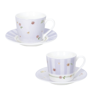 TAZZINA CAFFE POLLINE LILLA SET 2 PZ NEW BONE CHINA