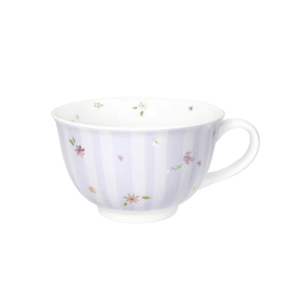 TAZZA COLAZIONE POLLINE LILLA  PORCELLANA