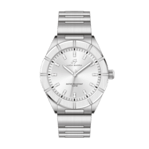 OROLOGIO UOMO IN ACCIAIO QUADRANTE BIANCO