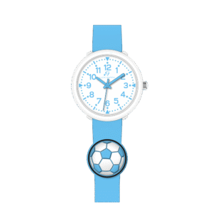 OROLOGIO BAMBINO AZZURRO CON PALLONE