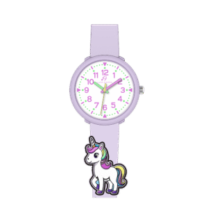 OROLOGIO BAMBINA LILLA CON UNICORNO
