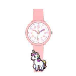 OROLOGIO BAMBINA ROSA CON UNICORNO