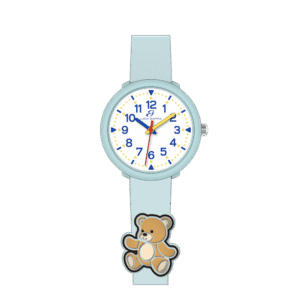 OROLOGIO BAMBINA ACQUAMARINA CON ORSETTO