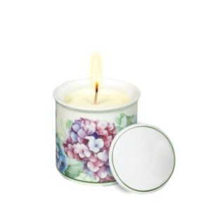 CANDELA FLORA C/COPERCHIO NEW BONE CHINA/CERA DI SOIA