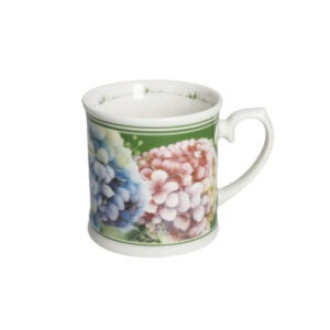 MUG FLORA NEW BONE CHINA (FONDO VERDE)