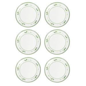 PIATTINO PANE & PASTRY FLORA SET 6 PZ NEW BONE CHINA