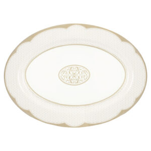 VASSOIO GOLDEN EYE GOLD NEW BONE CHINA