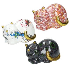 SALVADANAIO GATTINO DECORI ASSORTITI DOLOMITE