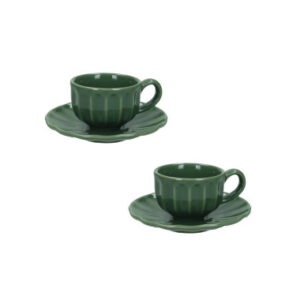 TAZZINA CAFFE' CALIPSO MENTA SET 2 PZ STONEWARE
