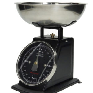BILANCIA VINTAGE NERO OPACO INOX
