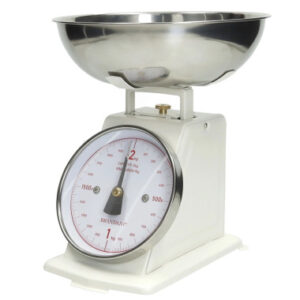 BILANCIA VINTAGE AVORIO INOX