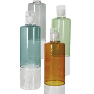 BOTTIGLIA BICOLOR COLORI ASSORTITI VETRO