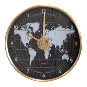 OROLOGIO GLOBO NERO E ORO PC