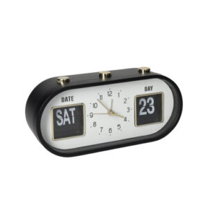 SVEGLIA BOTTONI NERO E ORO PC