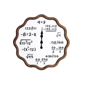 OROLOGIO ARITMETICA METAL/LEGNO