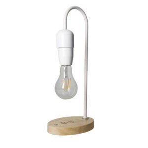 LAMPADA STACCA & GO BIANCO METAL C/BASE LEGNO PER RICARICA SMARTPHONE