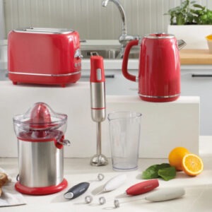 MIXER A IMMERSIONE 1950 ROSSO INOX/ABS C/MISURINO AS
