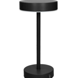 LAMPADA LED TOUCH FRISBEE NERO OPACO METAL