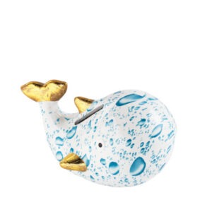 SALVADANAIO BALENA DECORI ASSORTITI DOLOMITE