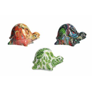 SALVADANAIO TARTARUGA DECORI ASSORTITI DOLOMITE
