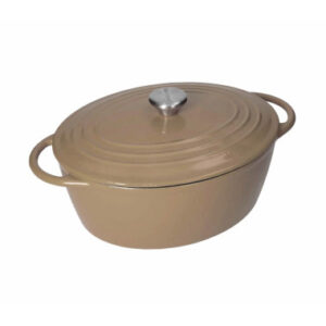 CASSERUOLA COCOTTE OVALE TORTORA GHISA SMALTATA 5 LT