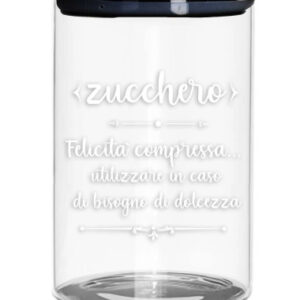 BARATTOLO SALE VETRO C/TAPPO METAL