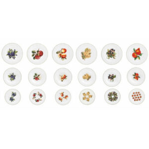 TAVOLA 18 PZ LE PRIMIZIE FRESH FRUITS NEW BONE CHINA