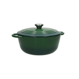 CASSERUOLA COCOTTE VERDE GHISA SMALTATA 4 LT