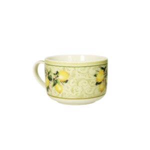 TAZZA COLAZIONE LIMONI NEW BONE CHINA