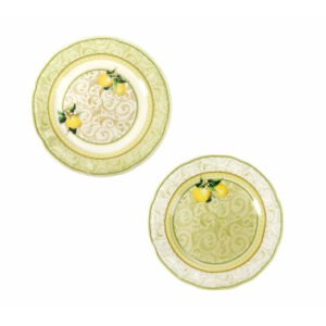 PIATTINO LIMONI SET 2 PZ NEW BONE CHINA
