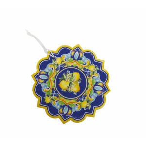 DECORATION CITRUS CERAMICA/SUGHERO BLU