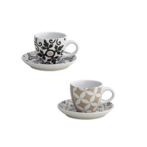 TAZZINA CAFFE ALHAMBRA SET 2 PZ PORCELLANA