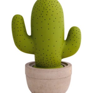 LAMPADA CACTUS VERDE/SABBIA PORCELLANA