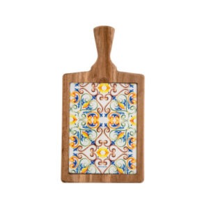 TAGLIERE MEDICEA ACACIA/VETRO