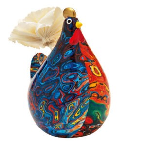 DIFFUSORE DI FRAGRANZA GALLINA C/DIFFUSORE FIORE PORCELLANA