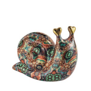 SALVADANAIO CHIOCCIOLA DECORI ASSORTITI DOLOMITE