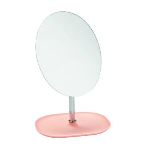 SPECCHIO ROTANTE PER TRUCCO 3D MAGNIFIER ROSA METAL/ABS