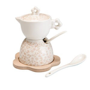 ZUCCHERINA CAMPO AI FIORI PORCELLANA C/SUPP BAMBOO NATURALE