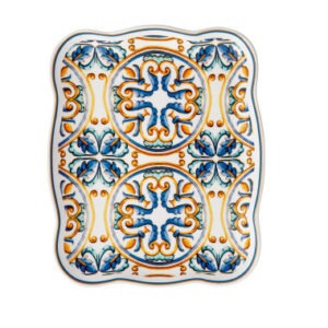 VASSOIETTO MEDICEA ROSONE PORCELLANA